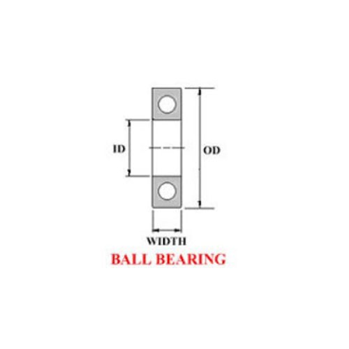 Экскиз подшипника Nice Ball Bearings (RBC Bearings) 1621NSTNBF18